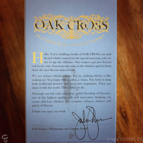 Review: Compass Box Oak Cross